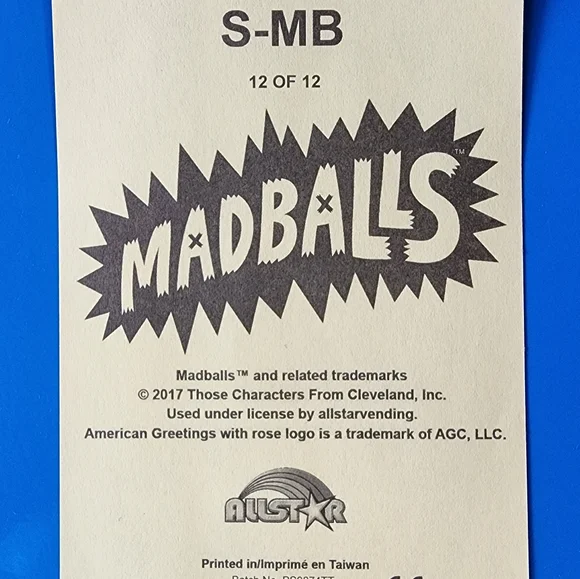 Set of 12 Mad Balls Vending Machine Stickers, Complete Set - Picture 3 of 6